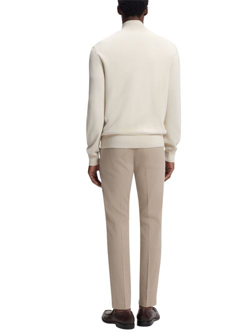 Cardigan in cotone con zip Hugo Boss | 50556345131